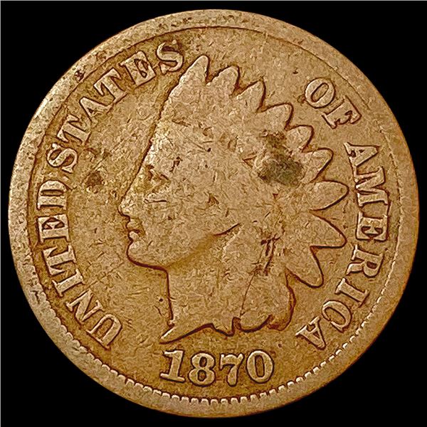 1870 Indian Head Cent NICELY CIRCULATED