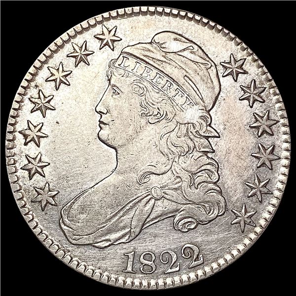 1822 Capped Bust Half Dollar LIGHTLY CIRCULATED