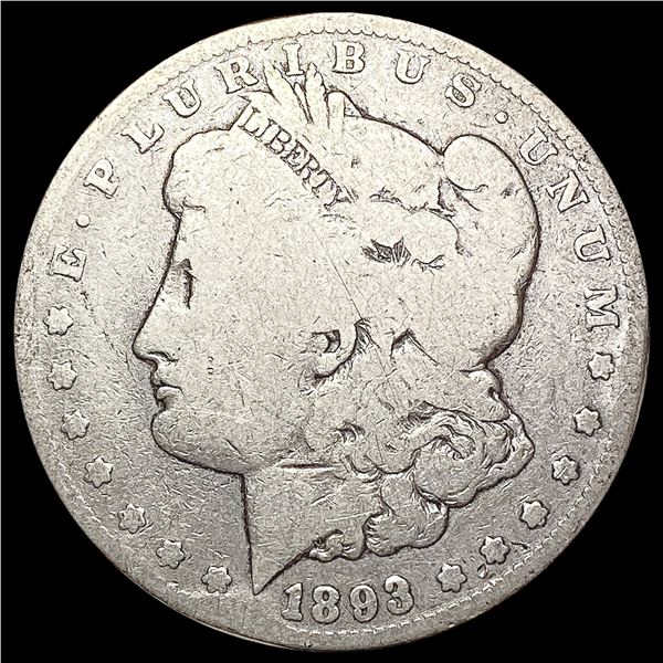 1893-CC Morgan Silver Dollar NICELY CIRCULATED