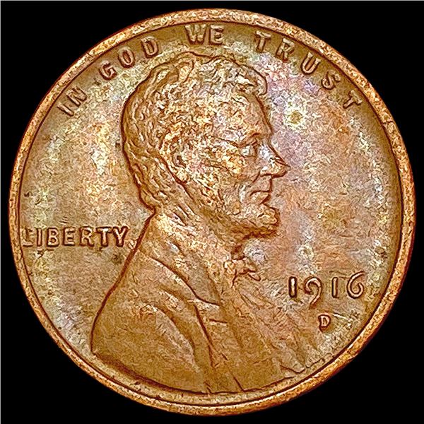 1916-D Wheat Cent CLOSELY UNCIRCULATED
