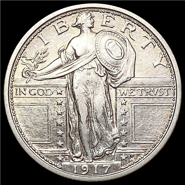 1917-D T1 Standing Liberty Quarter CLOSELY UNCIRCULATED