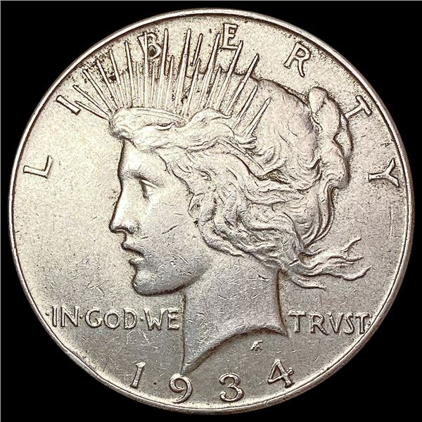 1934 Morgan Silver Dollar NEARLY UNCIRCULATED