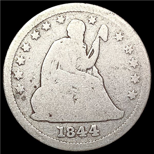 1844-O Liberty Head Quarter NICELY CIRCULATED