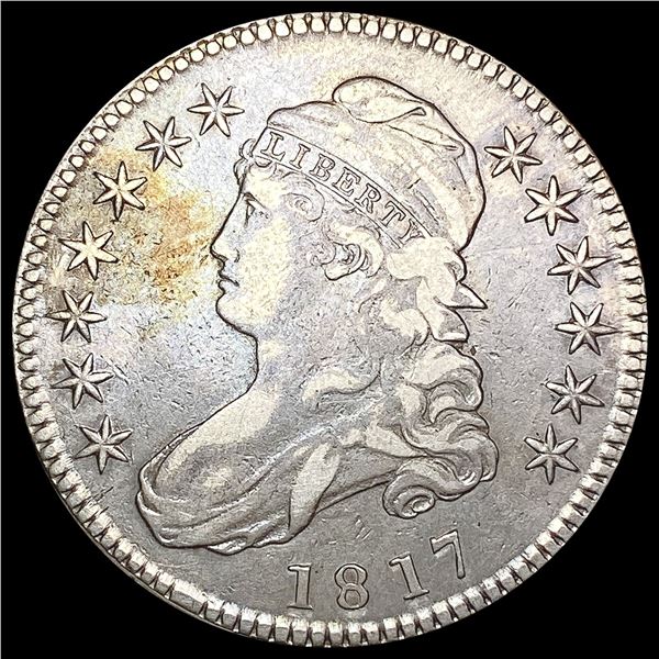 1817 Capped Bust Half Dollar NEARLY UNCIRCULATED