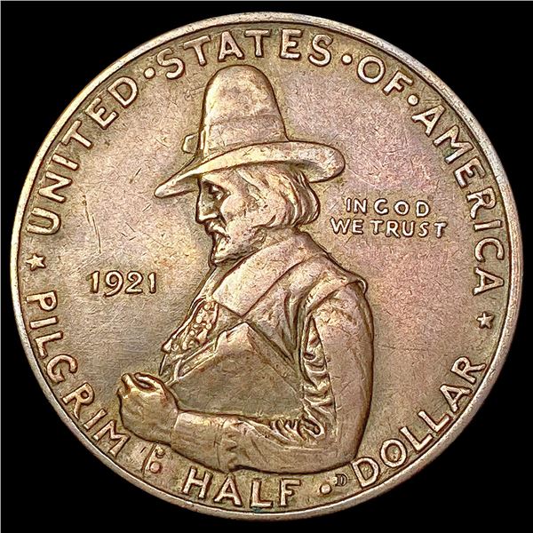 1921 Pilgrim Half Dollar CLOSELY UNCIRCULATED
