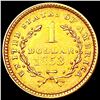 Image 2 : 1853 T-1 Rare Gold Dollar CLOSELY UNCIRCULATED