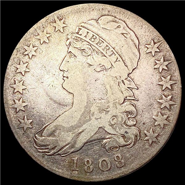 1808 Capped Bust Half Dollar NICELY CIRCULATED