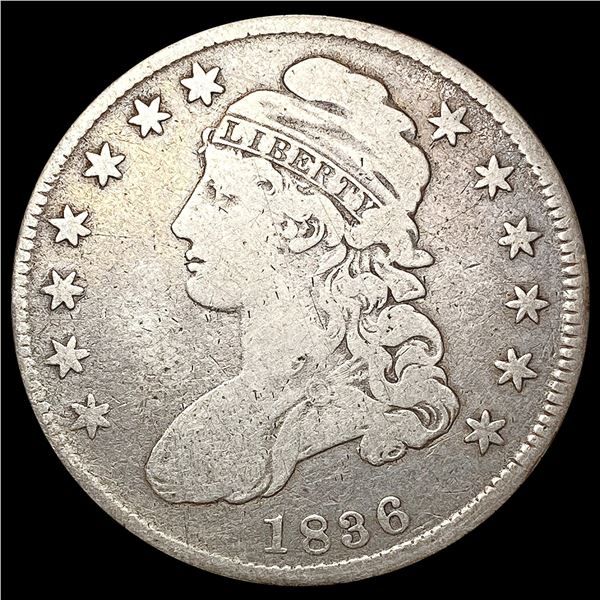 1836 Capped Bust Half Dollar NICELY CIRCULATED
