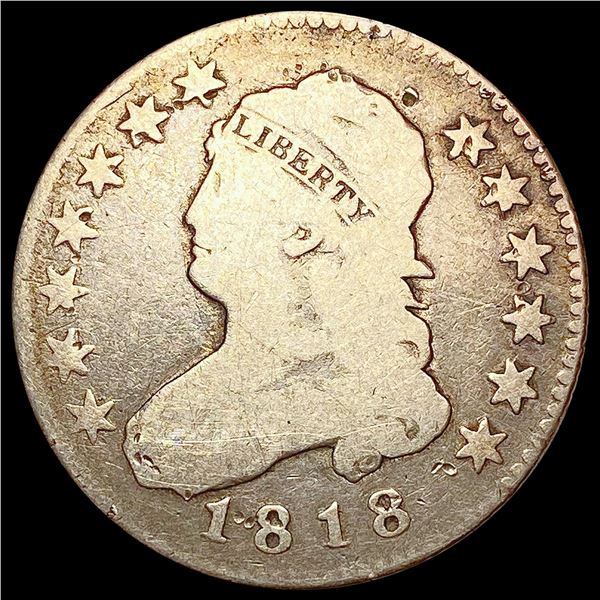 1818 Capped Bust Quarter NICELY CIRCULATED