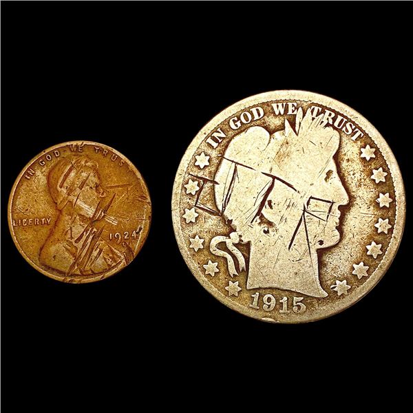 1915-1924 Better Date US Coinage [2 Coins] HIGH GRADE