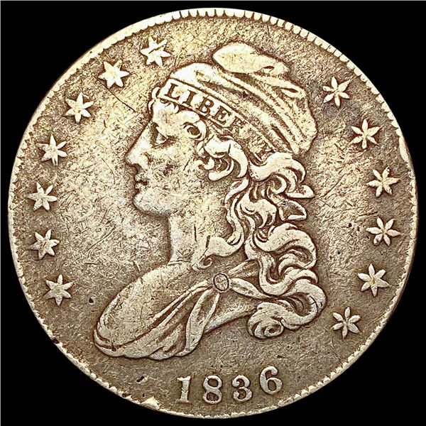 1836 Capped Bust Half Dollar NICELY CIRCULATED