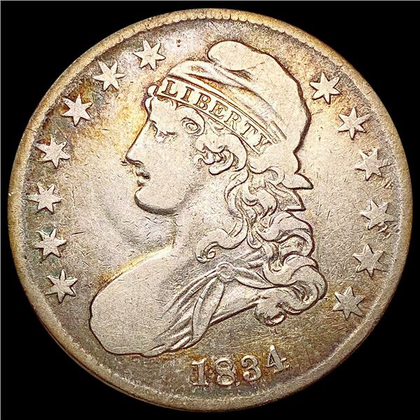 1834 Capped Bust Half Dollar LIGHTLY CIRCULATED