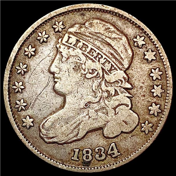 1834 Capped Bust Dime NICELY CIRCULATED