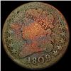 Image 1 : 1809 Classic Head Half Cent NICELY CIRCULATED