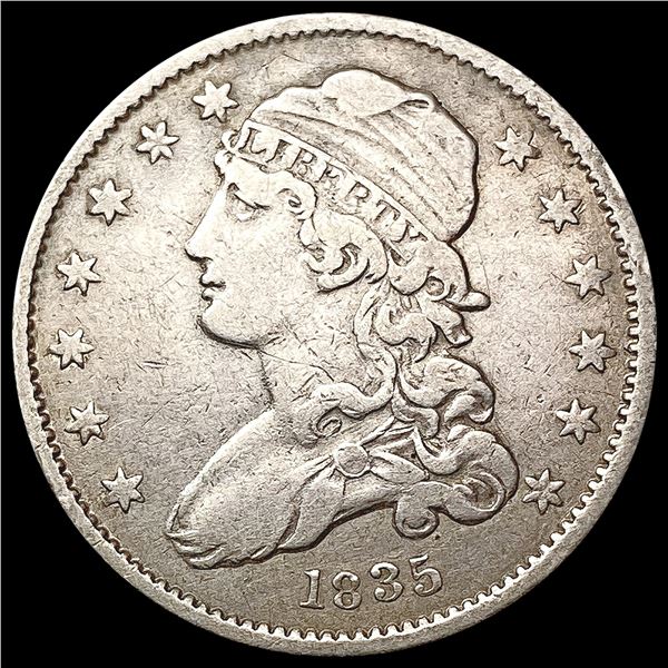 1835 Capped Bust Quarter LIGHTLY CIRCULATED