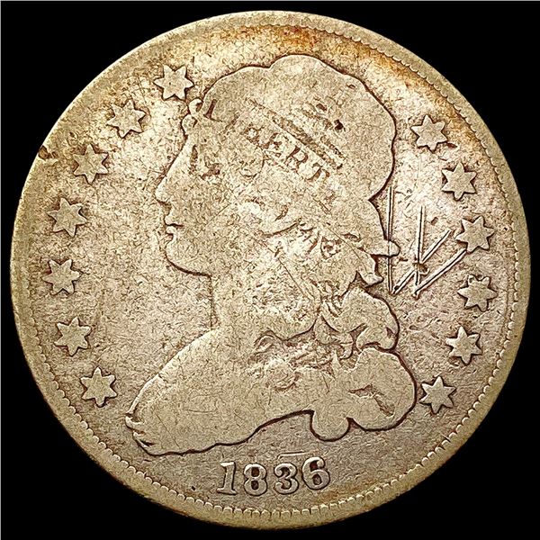 1836 Capped Bust Quarter NICELY CIRCULATED