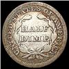 Image 2 : 1858 Seated Liberty Half Dime NICELY CIRCULATED