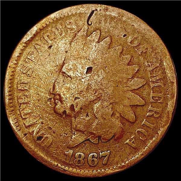 1867 Indian Head Cent NICELY CIRCULATED