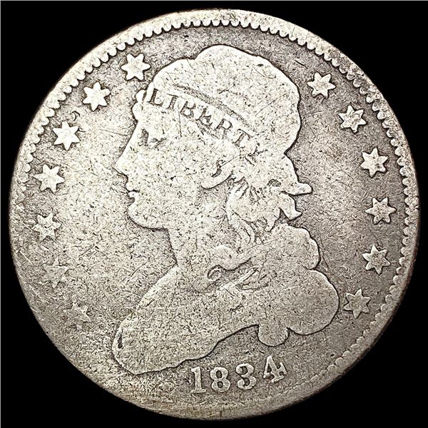 1834 Capped Bust Quarter NICELY CIRCULATED