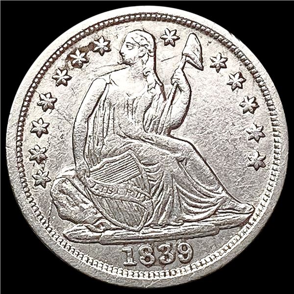 1839-O Seated Liberty Half Dime CLOSELY UNCIRCULATED