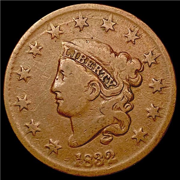 1832 Coronet Head Large Cent NICELY CIRCULATED