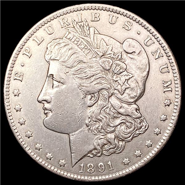 1891-CC Morgan Silver Dollar CLOSELY UNCIRCULATED