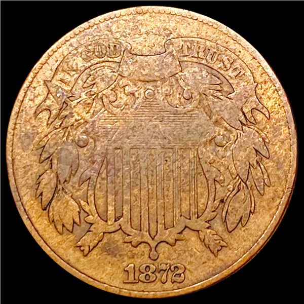 1872 Two Cent Piece NEARLY UNCIRCULATED