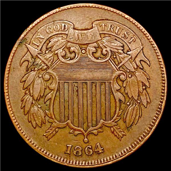 1864 Two Cent Piece CLOSELY UNCIRCULATED