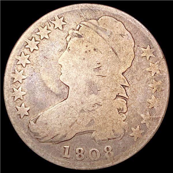 1808 Capped Bust Half Dollar NICELY CIRCULATED