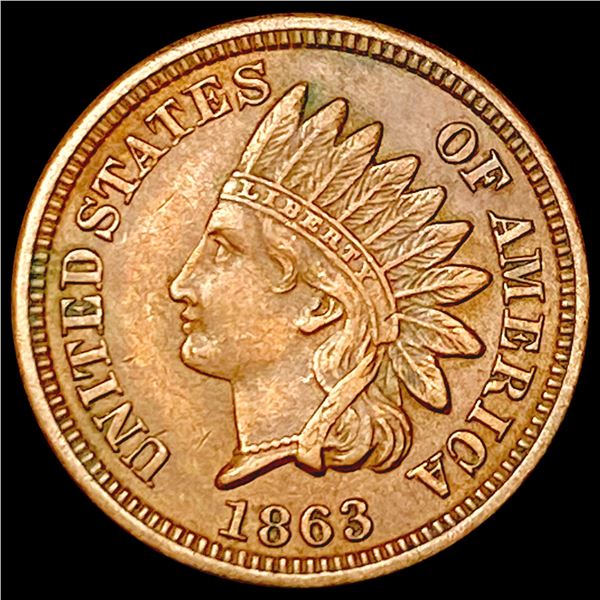 1863 Indian Head Cent CLOSELY UNCIRCULATED