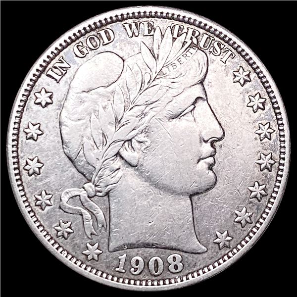 1908-O Barber Half Dollar NEARLY UNCIRCULATED