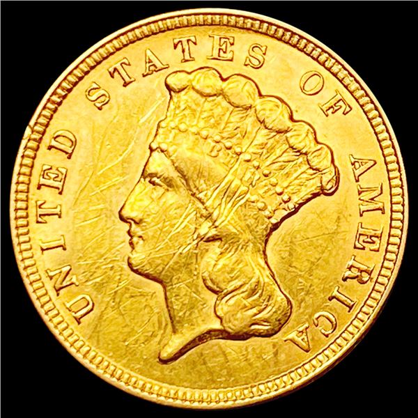 1854 $3 Gold Piece HIGH GRADE