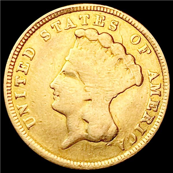 1854 $3 Gold Piece NICELY CIRCULATED