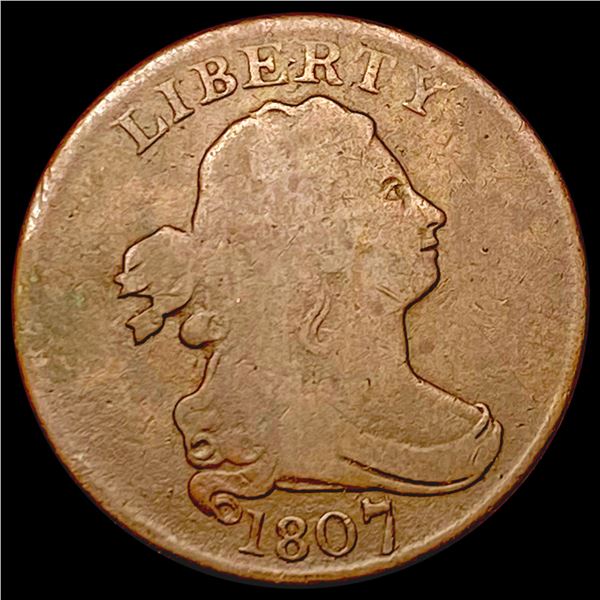 1807 Draped Bust Half Cent NICELY CIRCULATED