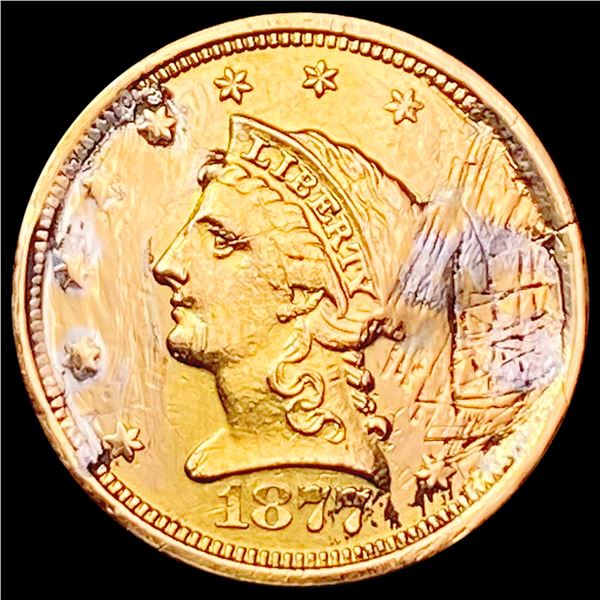 1877-S $2.50 Gold Quarter Eagle HIGH GRADE