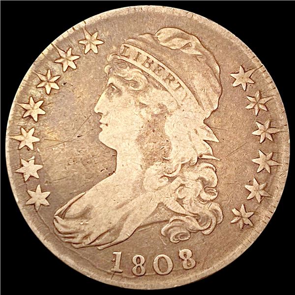 1808 Capped Bust Half Dollar NICELY CIRCULATED