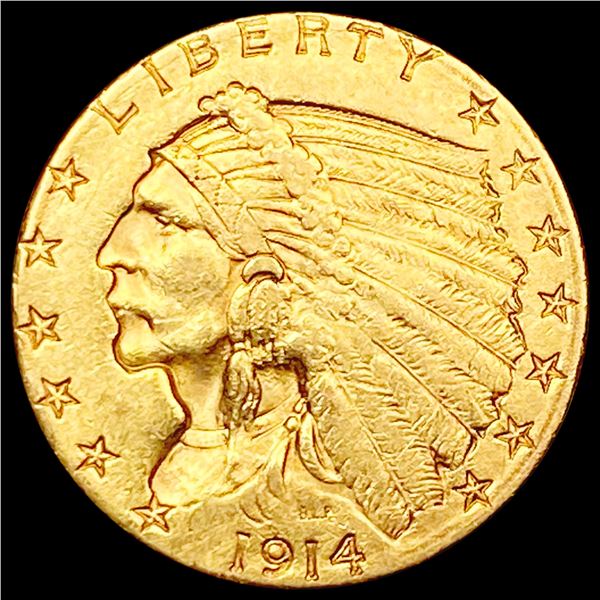 1914 $2.50 Gold Quarter Eagle UNCIRCULATED