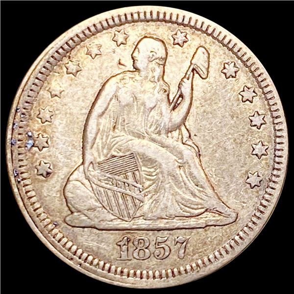 1857 Seated Liberty Quarter CLOSELY UNCIRCULATED