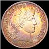 1900 Toned Barber Dime GEM BU