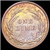 Image 2 : 1900 Toned Barber Dime GEM BU