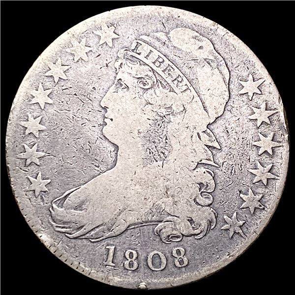 1808 Capped Bust Half Dollar NICELY CIRCULATED