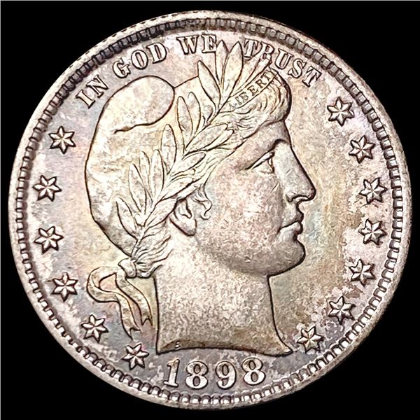 1898 Barber Quarter CHOICE BU