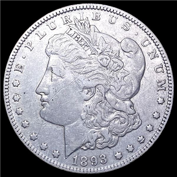 1893 Morgan Silver Dollar NEARLY UNCIRCULATED