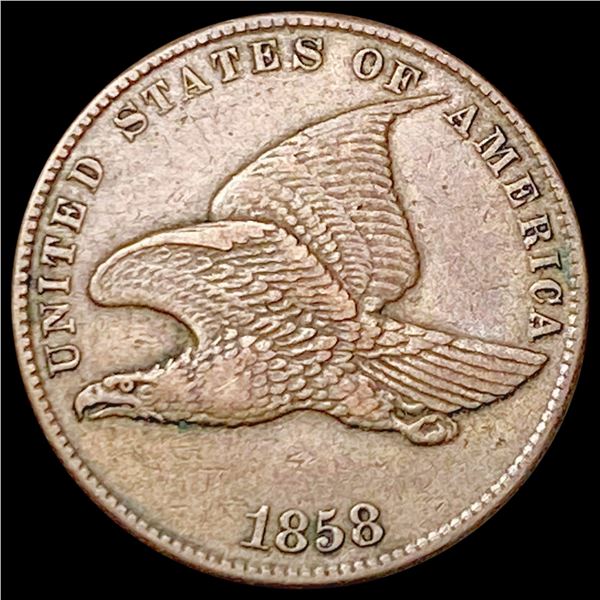 1858 Flying Eagle Cent NEARLY UNCIRCULATED
