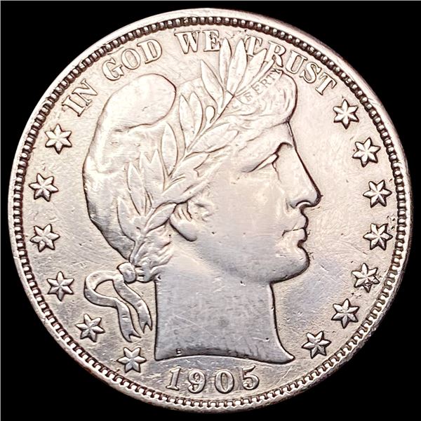 1905-S Barber Half Dollar LIGHTLY CIRCULATED