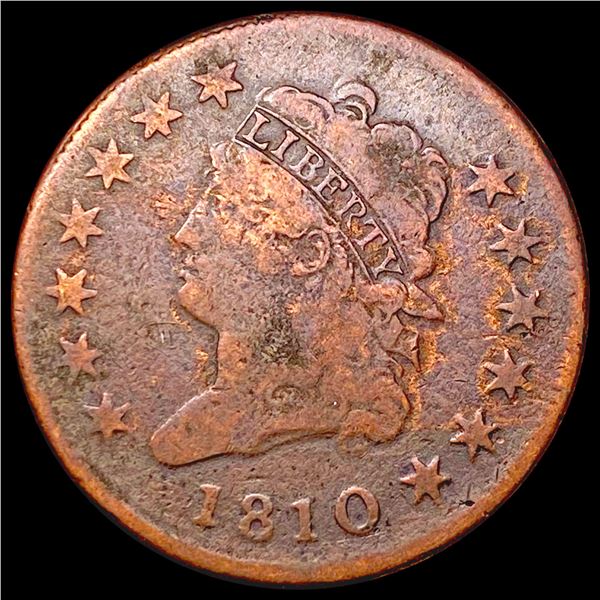1810 Classic Head Large Cent NICELY CIRCULATED