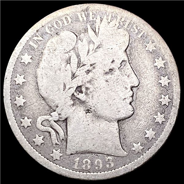 1893-O Barber Half Dollar NICELY CIRCULATED