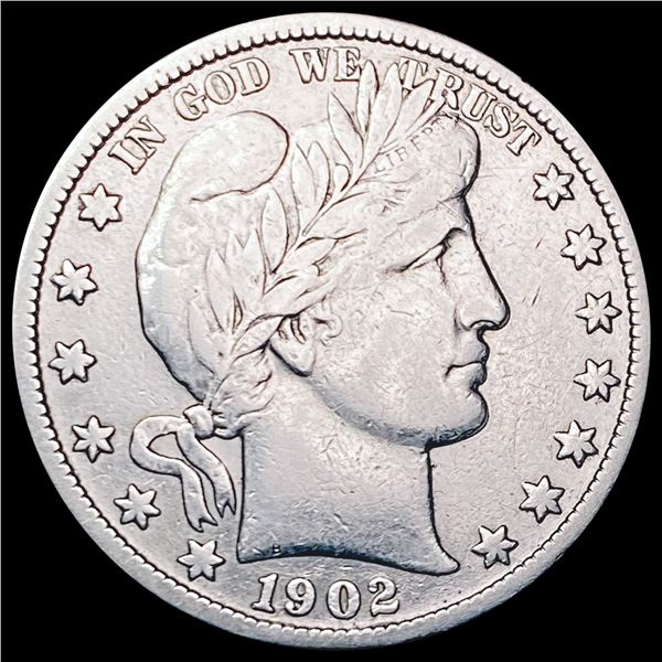 1902-S Barber Half Dollar LIGHTLY CIRCULATED
