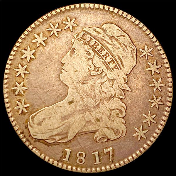 181.7 Capped Bust Half Dollar LIGHTLY CIRCULATED