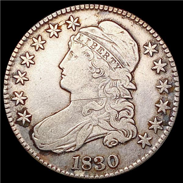 1830 Capped Bust Half Dollar LIGHTLY CIRCULATED